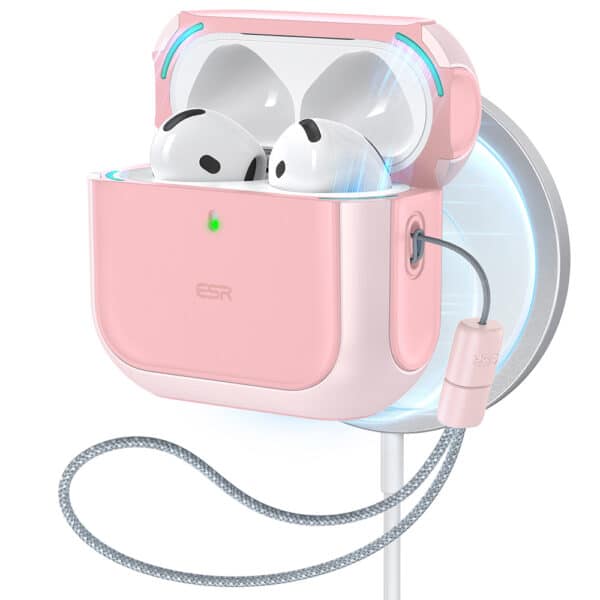 ESR - Orbit Hybrid HaloLock Magsafe - Θήκη Σιλικόνης για Apple AirPods 4 - Ροζ