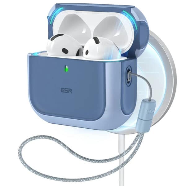 ESR - Orbit Hybrid HaloLock Magsafe - Θήκη Σιλικόνης για Apple AirPods 4 - Μπλε