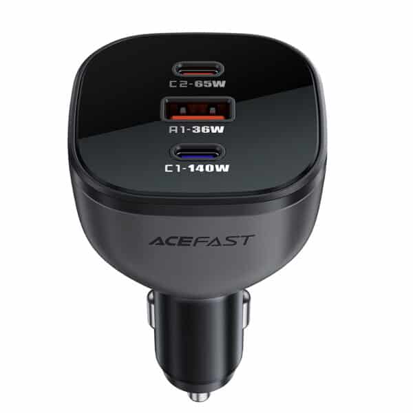 Acefast - Φορτιστής Αυτοκινήτου (B14) - 2x USB-C, USB, 165W, Fast Charging, Intelligent Temperature Control - Μαύρο