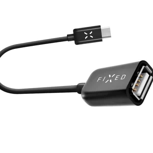Fixed - OTG Adapter (FIXA-CTOA-BK) - Type-C to USB 2.0, 20cm - Μαύρο