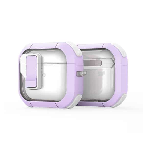 Dux Ducis - PECN Θήκη Σιλικόνης για Apple AirPods 4 - Μώβ / Λευκό