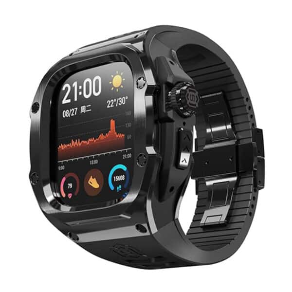 ShellBox - Λουράκι με Θήκη (Waterproof IP68) - Apple Watch Ultra / Ultra 2 - Μαύρο