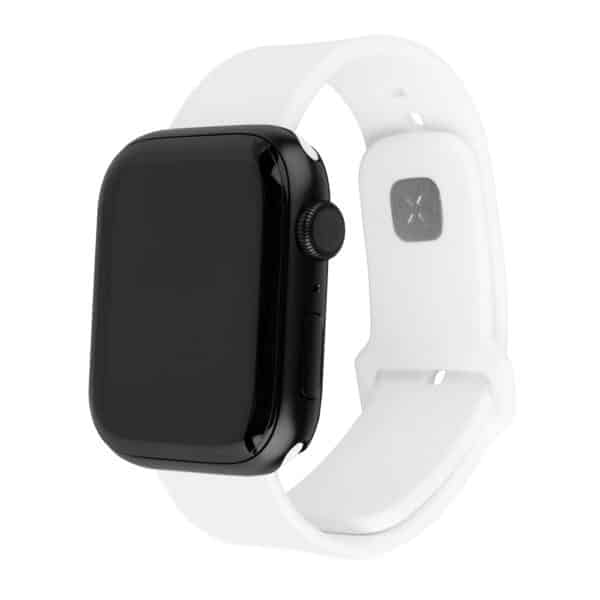 Fixed - Silicone Sporty Strap Set 32mm - Apple Watch 1/2/3/4/5/6/7/8/9/10/SE/SE 2 (38/40/41/42mm) - Λευκό