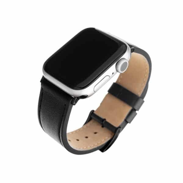 Fixed - Leather Strap 35mm - Apple Watch 1/2/3/4/5/6/7/8/9/10/SE/SE 2/Ultra/Ultra 2 (42/44/45/46/49mm) - Μαύρο