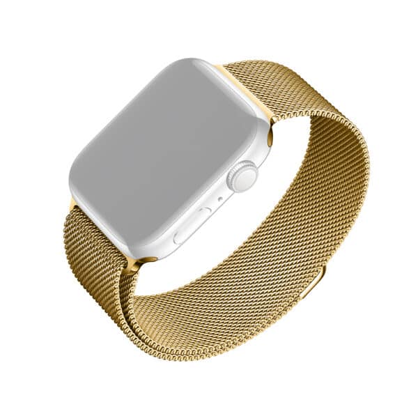 Fixed - Mesh Strap 32mm - Apple Watch 1/2/3/4/5/6/7/8/9/10/SE/SE 2 (38/40/41/42mm) - Χρυσό