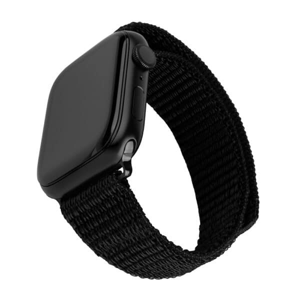 Fixed - Nylon Sporty Strap 32mm - Apple Watch 1/2/3/4/5/6/7/8/9/10/SE/SE 2 (38/40/41/42mm) - Μαύρο