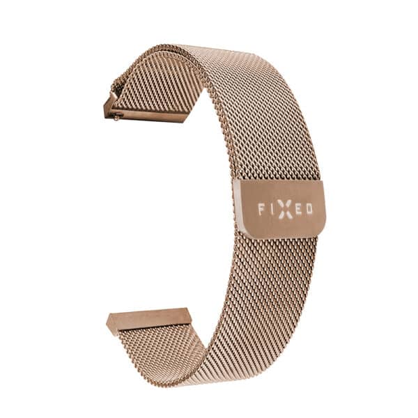 Fixed - Mesh Strap 20mm - Samsung Galaxy Watch 4/5/Active 2, Huawei Watch GT 3 (42mm)/GT 3 Pro (43mm) - Χρυσό