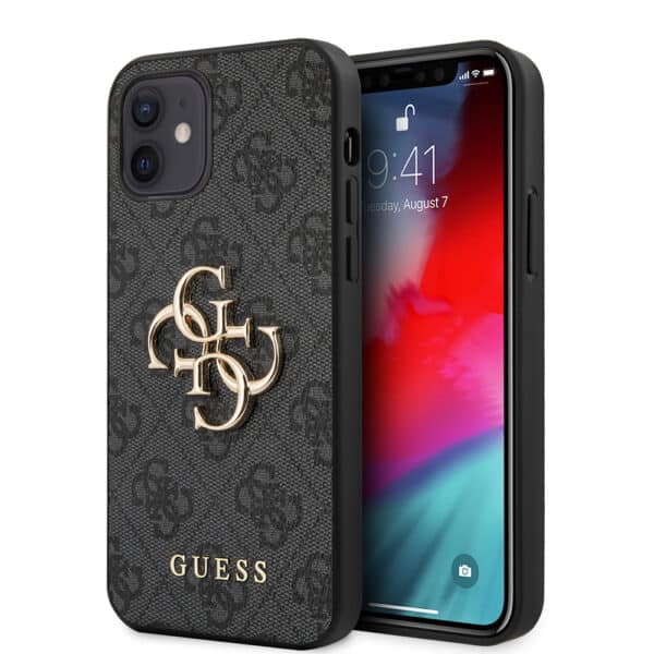 Guess - Hardcase 4G Big Metal Logo ( GUHCP12M4GMGGR) - iPhone 12 / iPhone 12 Pro - Γκρί