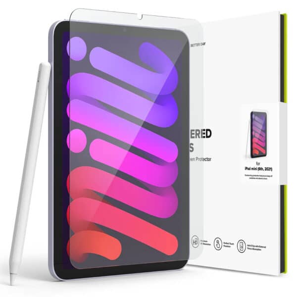 Ringke - TempeΚόκκινο Glass Screen Protector - iPad mini 6 (2021) / iPad mini 7 (2024) - Clear