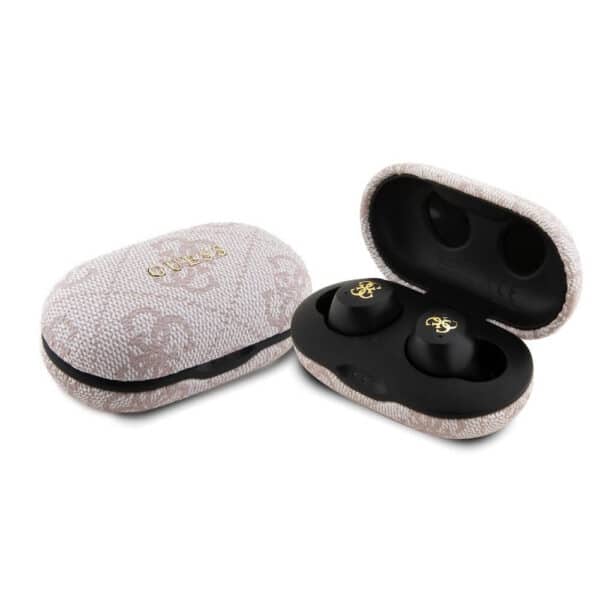Guess - Ασύρματα Earbuds 4G Metal (GUTWSP4EGP) - με Docking Station, Bluetooth 5.3, TWS, ENC, IPX5, 300mAh - Ροζ