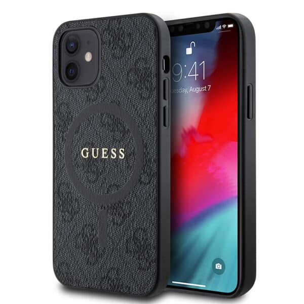 Guess - 4G Ring Classic Logo MagSafe (GUHMP12MG4GFRK) - iPhone 12 / iPhone 12 Pro - Μαύρο