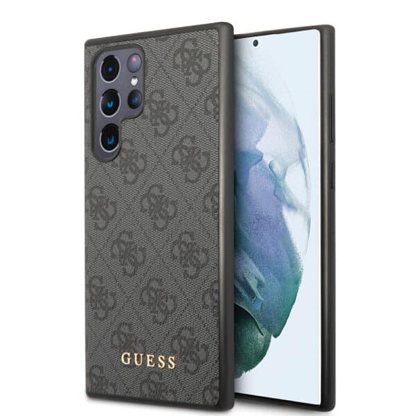 Guess - Hardcase 4G (GUHCS22LG4GFGR) - Samsung Galaxy S22 Ultra 5G - Γκρί