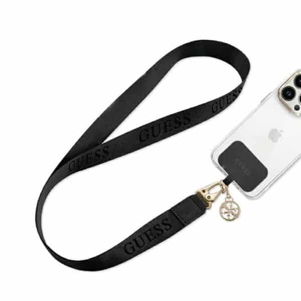 Guess - Λουράκι Λαιμού (GUOUCPNLEH4K) - Crossbody Lanyard for Phone Cases - Μαύρο