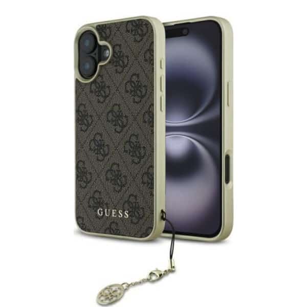 Guess - Hardcase 4G Charms Collection (GUHCP16MGF4GBR) - iPhone 16 Plus - Καφέ