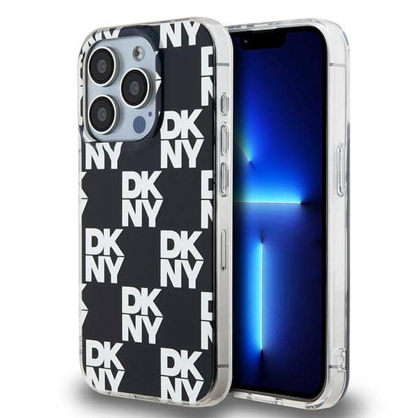 DKNY - IML Checkered Mono Pattern (DKHCP15LHDLCEK) - iPhone 15 Pro - Μαύρο