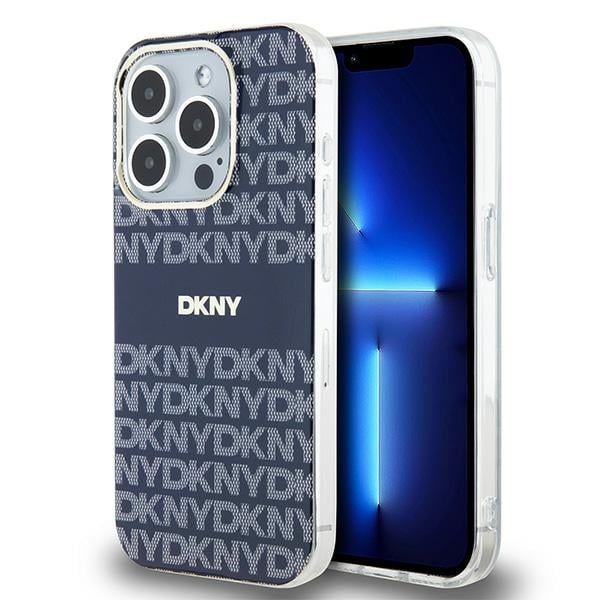 DKNY - IML Mono & Stripe MagSafe (DKHMP15XHRHSEB) - iPhone 15 Pro Max - Μπλε