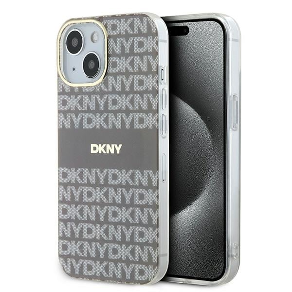 DKNY - IML Mono & Stripe MagSafe (DKHMP15SHRHSEE) - iPhone 15 - Μπεζ