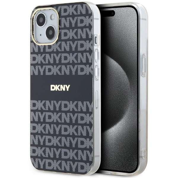 DKNY - IML Mono & Stripe MagSafe (DKHMP15MHRHSEK) - iPhone 15 Plus - Μαύρο
