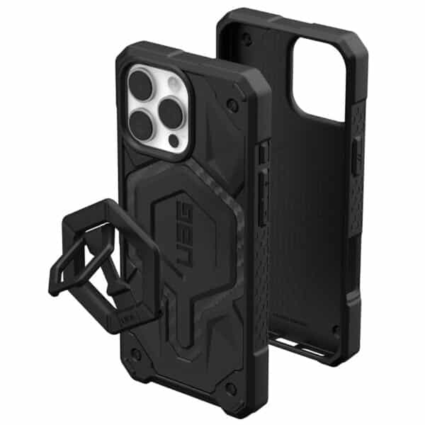 UAG - Monarch Pro MagSafe Bundle - iPhone 16 Pro Max - Carbon Fiber / Μαύρο Stand