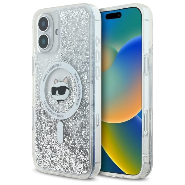 Karl Lagerfeld - Glitter Liquid MagSafe (KLHMP16SLGCHSGH) - iPhone 16 - Διάφανο Choupette Head