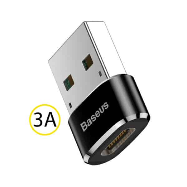 Baseus - OTG Adapter (CAAOTG-01) - Type-C to USB, Plug & Play, 3A - Μαύρο