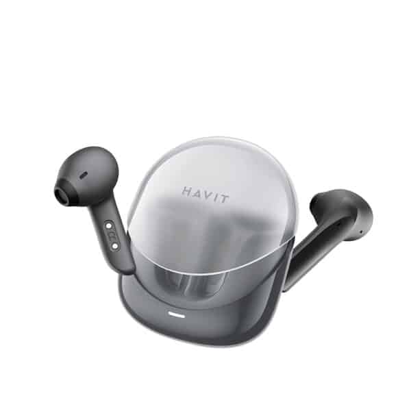 Havit - Ασύρματα Earbuds Modern Buds (TW974) - για Gaming, Microphone, Bluetooth 5.3, TWS, ENC, USB-C, 400mAh - Μαύρο