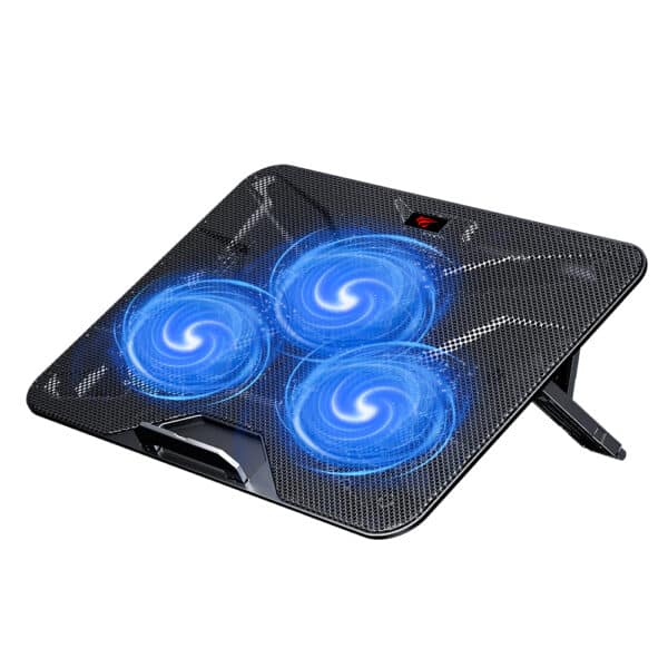 Havit - Cooling Pad (F2067) - για Laptop, 9 - 18.3", 2x USB2.0, 1000 - 1200RPM, 3 Fans, Adjustable Speed - Μαύρο