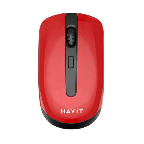 Havit - Ασύρματο Ποντίκι (MS989GT) - 2.4GHz, 800-1200-1600 DPI, AA Battery - Μαύρο / Red