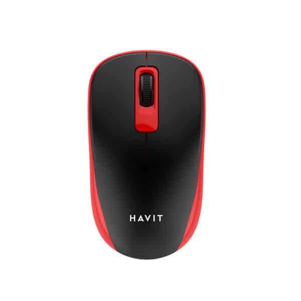 Havit - Ασύρματο Ποντίκι (MS626GT) - 2.4GHz, 1200 DPI, AA Battery - Μαύρο / Red