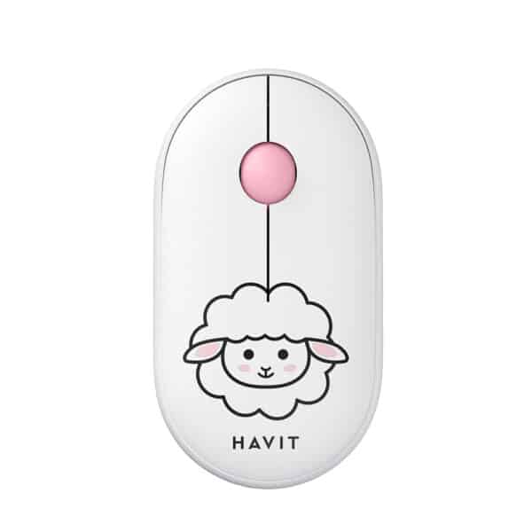 Havit - Ασύρματο Ποντίκι (MS75GT Pro) - 2.4GHz, 1600 DPI, ABS, PC, AA Battery - Λευκό