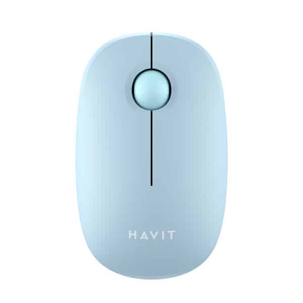 Havit - Ασύρματο Ποντίκι (MS57GT) - 2.4GHz, 1600 DPI, ABS, PC, AA Battery - Light Μπλε