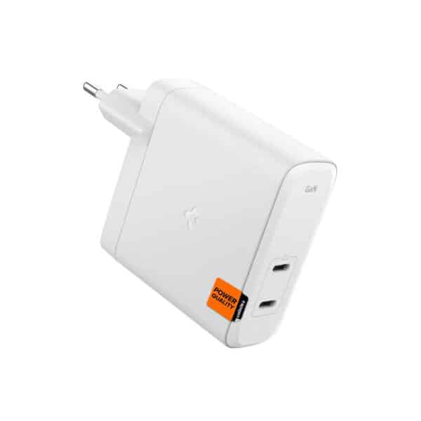 Spigen - Φορτιστής Arcstation Pro (1402) - Fast Charging, 2 x Type-C, GaN, 140W- Λευκό
