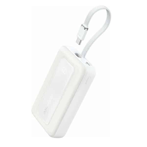Anker - Power Bank Zolo (A1688H21) - Type-C, USB, 10000mAh, 30W, with Type-C Cable - Λευκό