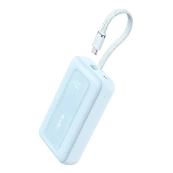 Anker - Power Bank Zolo (A1688031) - Type-C, USB, 10000mAh, 30W, with Type-C Cable - Light Μπλε