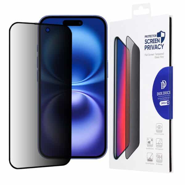 Dux Ducis - Tempered Glass Privacy - iPhone 16 - Μαύρο