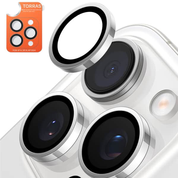 Torras - Lensguard Camera Protector Προστασία Κάμερας - iPhone 16 Pro Max - Titanium Γκρί