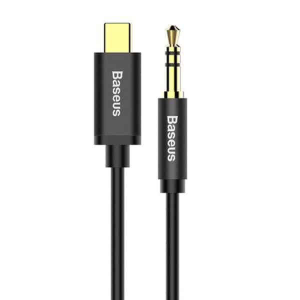 Baseus - Audio Cable Adapter M01 (CAM01-01) - USB-C to Jack 3.5mm, Digital Audio Transmission, Gold-plated Plug, 1.2m - Μαύρο