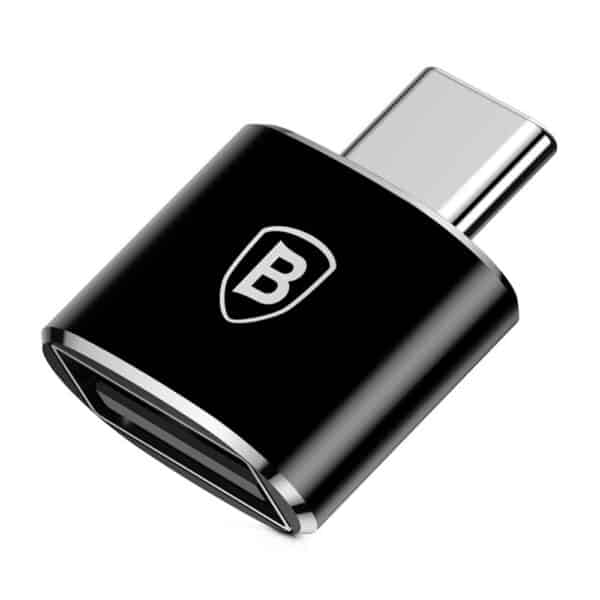 Baseus - OTG Adapter (CATOTG-01) - USB 2.0 to Type-C 480Mbps, 2.4A - Μαύρο