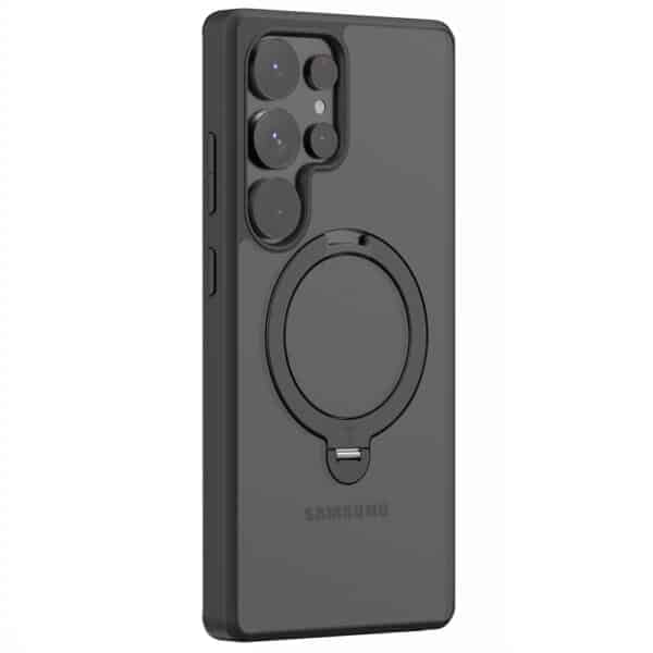 Torras - Ostand Spin Series - Samsung Galaxy S25 Ultra - Μαύρο