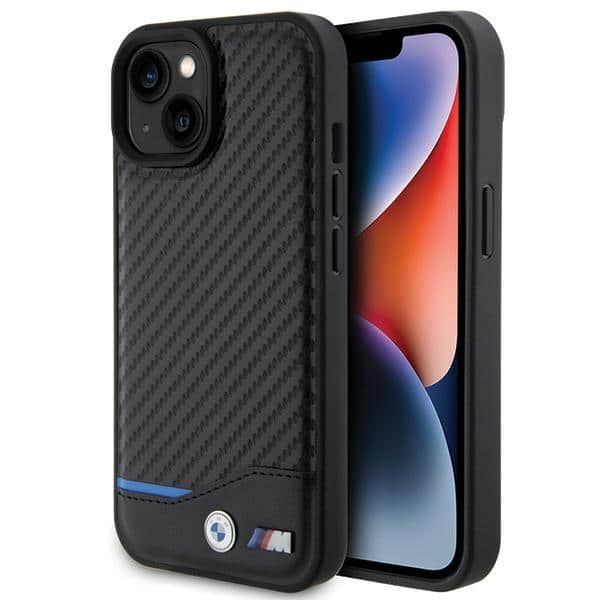 BMW - Leather Carbon (BMHCP15S22NBCK) - iPhone 15 - Μαύρο