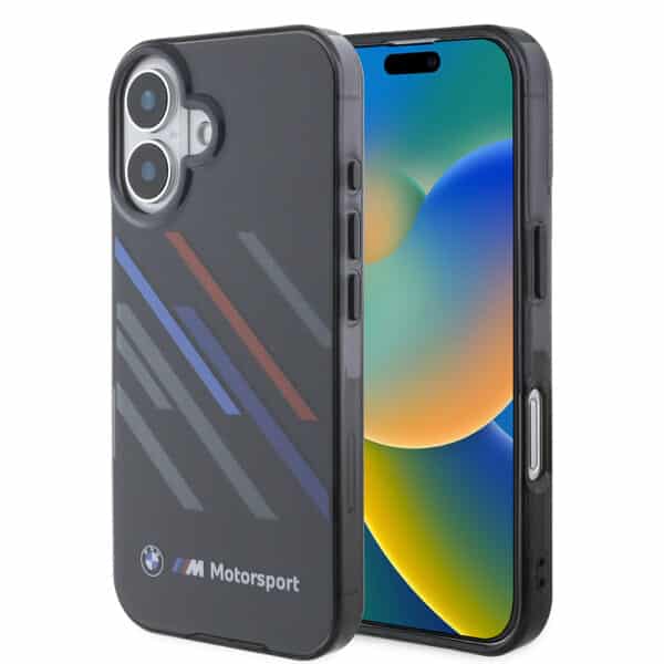 BMW - Hardcase Motorsport IML Random Stripes (BMHCP16S23HTRAK) - iPhone 16 - Μαύρο