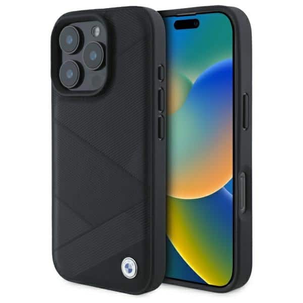 BMW - Natural Leather (BMHCP16X23RCGPK) - iPhone 16 Pro Max - Μαύρο