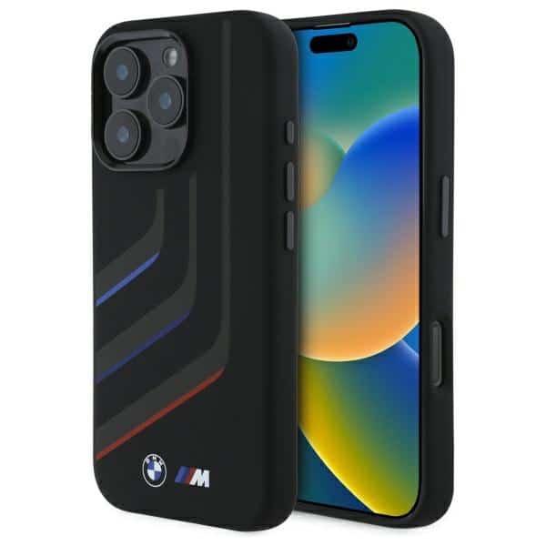 BMW - Hardcase Silicone Turning Lines MagSafe (BMHMP16L23SLIK) - iPhone 16 Pro - Μαύρο