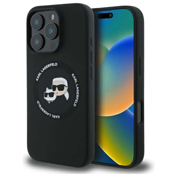 Karl Lagerfeld - Silicone MagSafe (KLHMP16XSKCHTCK) - iPhone 16 Pro Max - Karl&Choupette Head
