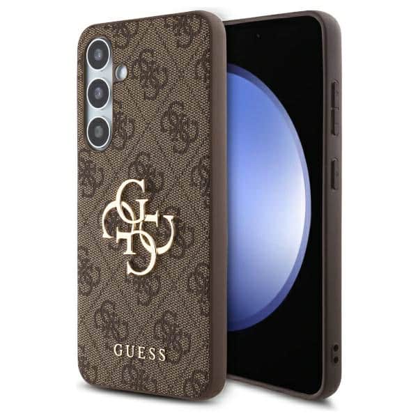 Guess - Hardcase 4G Big Logo (GUHCS24FE4GMGBR) - Samsung Galaxy S24 FE - Καφέ