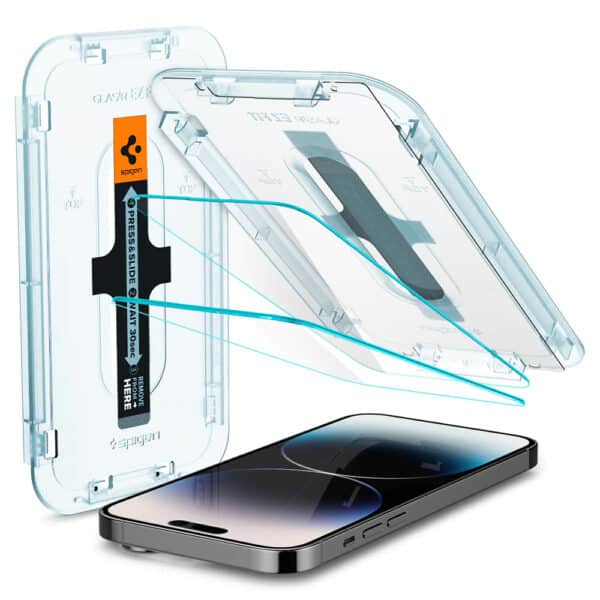 Spigen - Glas.tR EZ-FIT (2 pack) - iPhone 14 Pro - Διάφανο