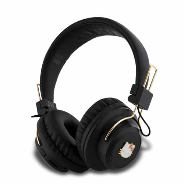 Hello Kitty - Wireless Headphones Metal Logo (HKBH9KHLMK) - On-ear, Bluetooth V5.3, 200mAh, IPX4, Type-C - Μαύρο