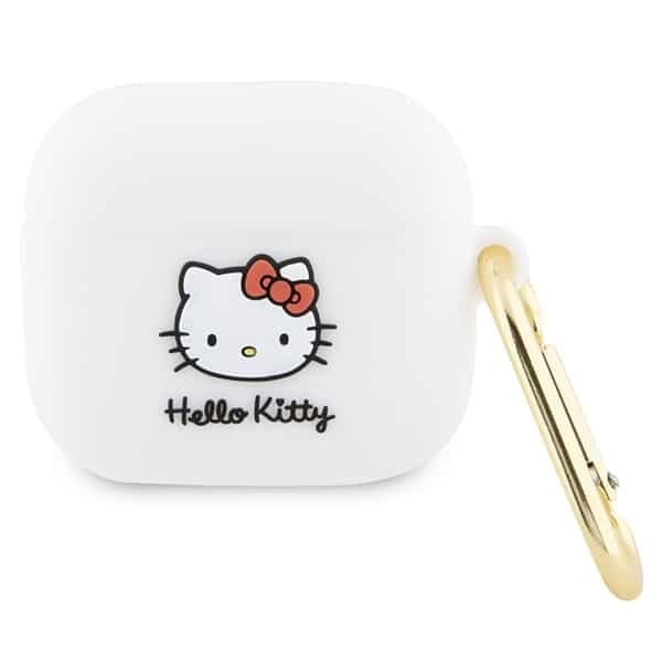 Hello Kitty - Θήκη Σιλικόνης 3D Kitty Head (HKA33DKHSH) - για Apple AirPods 3 - Λευκό