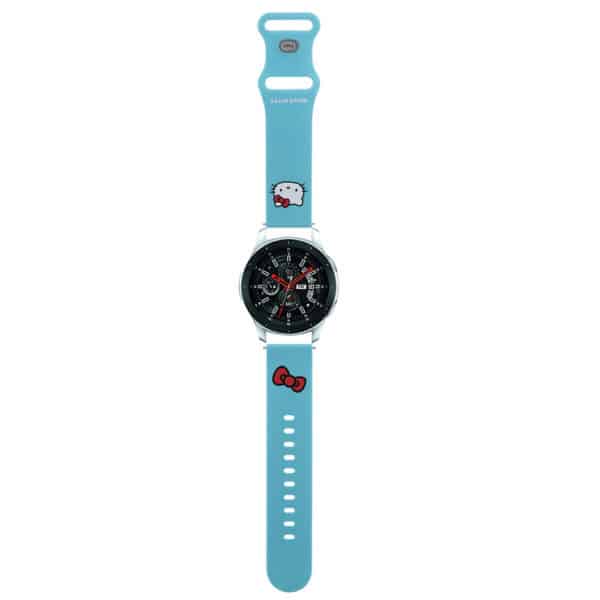 Hello Kitty - Λουράκι Σιλικόνης Kitty Head (HKUWLSCHBLB) - Samsung Watch (46mm)/Watch 3, Huawei Watch GT 2/GT 3 (46mm) - Μπλε