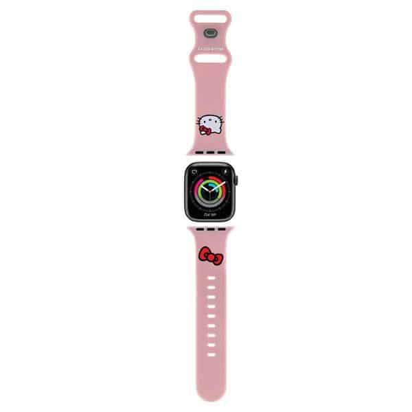 Hello Kitty - Λουράκι Σιλικόνης Kitty Head (HKAWMSCHBLP) - Apple Watch 1/2/3/4/5/6/7/8/9/10/SE/SE 2 (38/40/41/42mm) - Ροζ